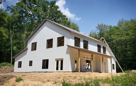 22x21x11 Garage <strong>Building</strong> with Lean-To. . Amish pole barn builders michigan